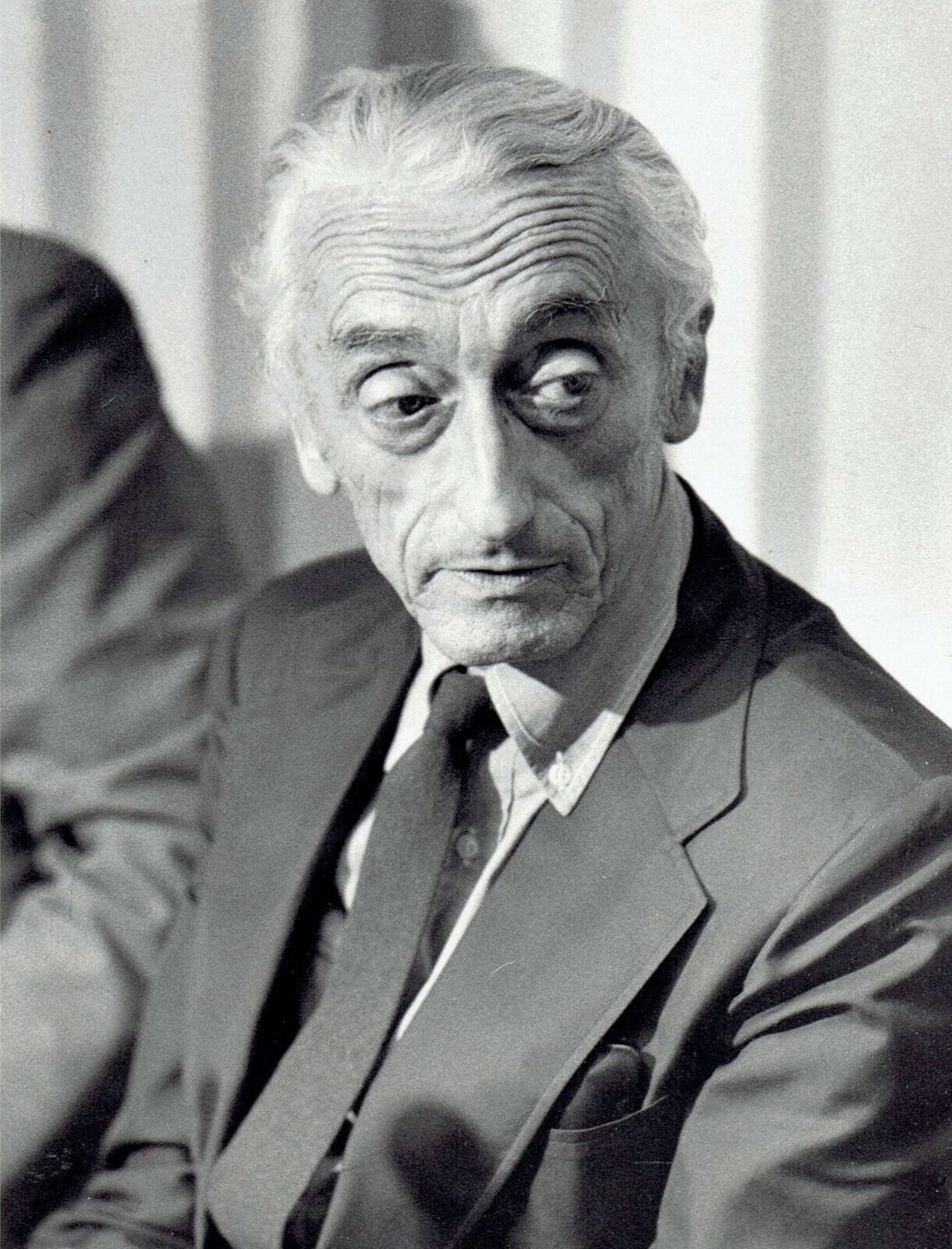 Jacques-Yves Cousteau em 1975, o ano em que sua equipe encontrou o destroço do Britannic.